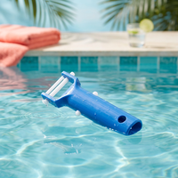 V-förmiger Clip-Griff Schwimmbad-Vakuumkopf mit Plastikbürste als Ersatzteil