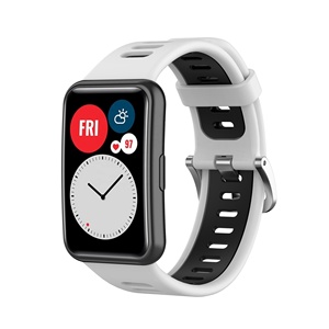 Cinturino in Silicone a doppio colore per <span class=keywords><strong>Huawei</strong></span> Watch Fit cinturino accessori per cinturino bracciale per <span class=keywords><strong>Huawei</strong></span> Fit Smart Watch cinturino - Product Image 3