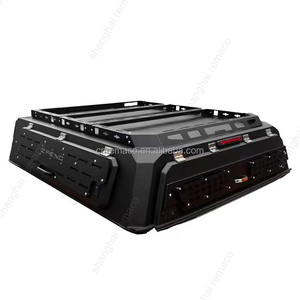 Aluminium Faltbare Wasserdichte Abschließbare Pickup-Truck-Abdeckung Schwarze Universelle Professionelle Hochbelastbare Zubehörabdeckung - Product Image 2