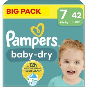Vente en gros de couches Baby-Dry taille 7, paquet de 42, 15 kg+, protection supérieure, en tissu non tissé imprimé pour bébés actifs - Product Image 3