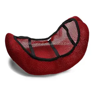 Motorcycle Seat Cover 3D Honeycomb Sunscreen Heat Insulation Seat Spacer  Mesh Fabric Breathable Anti-Slip Cushion for Scooter Moped Black (M)