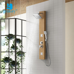 Corps Jets Acier Inoxydable <span class=keywords><strong>Bambou</strong></span> Panneau <span class=keywords><strong>De</strong></span> Douche Spa Massage <span class=keywords><strong>Salle</strong></span> <span class=keywords><strong>De</strong></span> Bains Panneau <span class=keywords><strong>De</strong></span> Douche - Product Image 1