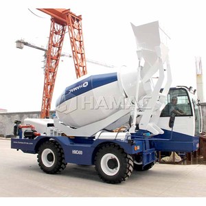 Camion malaxeur à béton autochargeur HAMAC 3,5 m³ de haute qualité avec pompe, quatre roues motrices, décharge à 270 degrés, efficace - Product Image 1