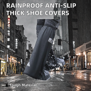 Copriscarpe Impermeabile Antiscivolo Rinforzato Resistente all'Usura Resistente alla Sabbia per Esterni Cilindro Alto Altri Accessori per la Pioggia - Product Image 2
