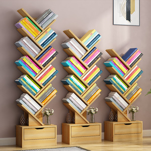 Étagère d'angle en bois, bibliothèque au design moderne, bibliothèque pour <span class=keywords><strong>salon</strong></span>, bibliothèque en forme d'arbre, <span class=keywords><strong>rangement</strong></span> pour enfants et adultes - Product Image 3
