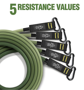 Dây đàn hồi Màu Xanh Ô Liu Mới Bộ dây đàn hồi tập thể dục đa chức năng dây đàn hồi 11 chiếc - Product Image 4