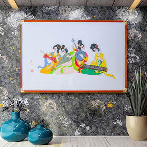 Handmade Chinese Folk Art Colored Striped <strong>Paper</strong> Cutting From Jiangxi ZM R-02 - Product Image 3