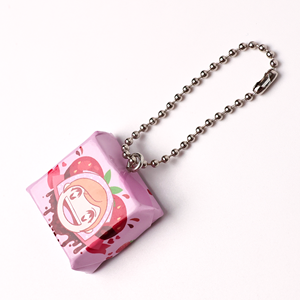 Llavero de acrílico personalizado con diseño de chocolate de dibujos animados, tu logo artístico, ligero, miniatura, regalo de comida, para amantes de la gastronomía y negocios. - Product Image 3