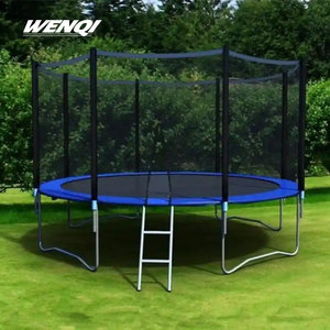 WQ <span class=keywords><strong>KALUEN</strong></span> HJ-00487 Trampoline d'intérieur pour enfants de 16 pieds, trampoline rond d'extérieur, trampoline à bungee avec filet de protection, produit très vendu - Product Image 5