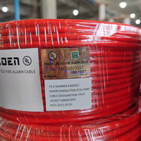 Kabel Alarm Kebakaran Tahan Api Twisted Pair Tembaga Berlapis Aluminium Foil 2 4 Core 1.5mm 2.5mm
