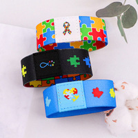 Bracelet élastique double face imprimé par sublimation Sunshine, bracelet extensible en polyester tendance