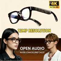 Lunettes Intelligentes HS600pro 13MP HD 1080P avec Traduction IA en Temps Réel, Appels Téléphoniques et Lecteur de Musique, Chargement Type-C