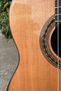 Aiersi Brand Supply Handmade Handmade Solid Cedar <b>Top</b> Classic Guitar with Armrest Design Glossy Vintage <b>String</b> Instrument - Product Image 5
