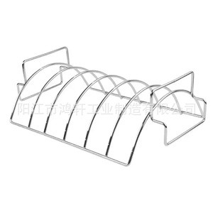 Stainless Steel <b>BBQ</b> Rack Arc Shape 430 Steel Durable Cooking Tool For Outdoor Grilling - Product Image 2