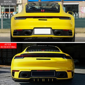 Nouvel Aileron Arrière Sport en Fibre de Carbone Humide 2019-2024, Accessoire de Mise à Niveau Léger et à Adaptation Précise pour 911 992 OUER - Product Image 2