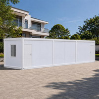 Maison conteneur préfabriquée JJC personnalisable, anti-chaleur et anti-humidité, structure en acier à panneaux sandwich, pour entrepôts