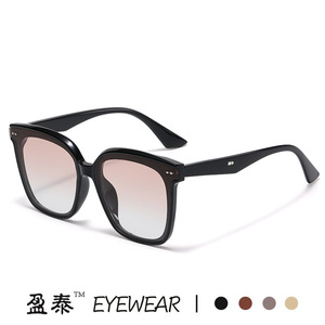 Yingtai Eyewear <b>Square</b> <b>Sunglasses</b> Black UV400 Women's Fashion Frames Large Size - Product Image 2