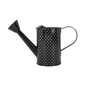 Arrosoir en fer noir et blanc en vrac avec une qualité supérieure pour la décoration de jardin - Product Image 1