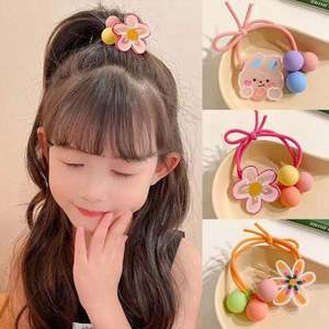 Elastici per capelli per bambine, morbidi e resistenti, senza danni, con design a cartone animato, per coda di cavallo e <span class=keywords><strong>trecce</strong></span> - Product Image 2