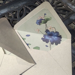 Couverture de carte-cadeau en coton et lin, texture <span class=keywords><strong>Yaho</strong></span> naturelle, enveloppes en papier occidentales - Product Image 4