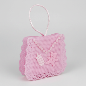 Piccola Borsa Tessile Rosa per Articoli per Neonati - Product Image 2