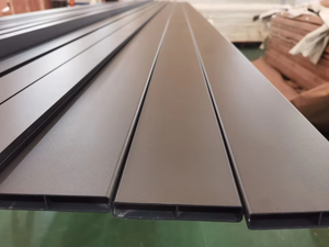 Main courante de clôture de jardin en aluminium à lamelles métalliques horizontales Main courante d'intimité <span class=keywords><strong>pour</strong></span> la maison Clôture de sécurité Plaque Trellis Gates - Product Image 3