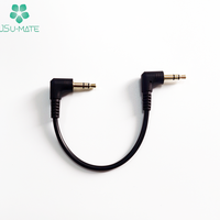 Câble Audio à Angle droit plaqué or, OEM 2.5 3.5mm, câble d'extension, prise à 90 degrés, 3.5MM