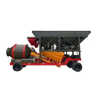 Professional System Model of Mixer JZM500 25m3/h Drum Mobile Concrete Batching Plant