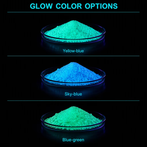 Pampascolors Polvo de Pigmento Inorgánico Fluorescente Fotoluminiscente de Titanio que Brilla en la Oscuridad, Alta Estabilidad, Tinta Cerámica, Mosaico de Vidrio - Product Image 6