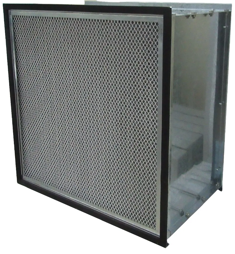 Aluminum frame air filtration double metal mesh H13 hepa filter for air purifier