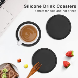 Ensemble de sous-verres personnalisés en silicone, caoutchouc et PVC, écologiques, doux, à motif cœur, pour table et boissons - Product Image 3