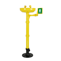SYSBEL Station de lavage des yeux de sécurité d'urgence en acier inoxydable 304, piédestal Standard ANSI approuvé CE