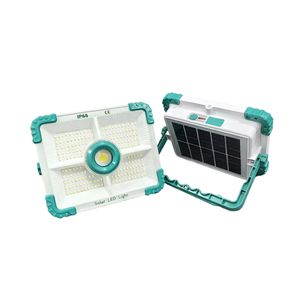 <span class=keywords><strong>Projecteur</strong></span> LED <span class=keywords><strong>solaire</strong></span> rechargeable pour extérieur 100W IP66, lumière de travail d'urgence, source de lumière portable pour le paysage et le camping - Product Image 2
