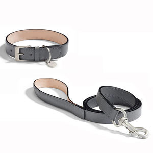 Juego de <span class=keywords><strong>collar</strong></span> y correa de cuero duradero Fullto con bolsa de regalo perfecta para paseos y entrenamiento - Product Image 1