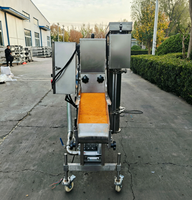 Machine compacte automatique de revêtement en poudre, petite machine commerciale pour le recouvrement de panure et l'enrobage de graines de sésame pour les snacks frits