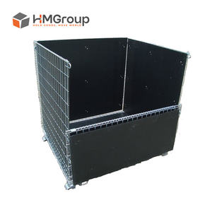 Özelleştirilmiş Galvanizli Çizilmeye Dayanıklı Metal Çelik Kaynaklı Tel Örgü Havalandırmalı Taşıma Çelik Kafes Konteyneri (Evcil Hayvan Depolama İçin) - Product Image 4