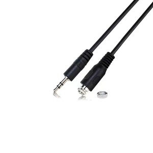 Cable de audio mono TS TRS TRRS personalizado con conector de panel de tornillo DC 3.5 macho a hembra, cable auxiliar de audio de 3.5 mm con tuerca de tornillo - Product Image 1