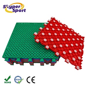 Baldosas <span class=keywords><strong>de</strong></span> Alta Resistencia para Canchas <span class=keywords><strong>de</strong></span> Baloncesto al Aire Libre, Baldosas Modulares Encajables y Móviles para Media <span class=keywords><strong>Cancha</strong></span> <span class=keywords><strong>de</strong></span> Baloncesto, Impermeables - Product Image 1
