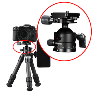 Tête de trépied pivotante à 360 degrés en alliage d'aluminium robuste pour appareil photo - Product Image 4