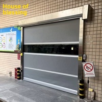 Puerta Rápida Enrollable de PVC Industrial Personalizada, de Alta Velocidad, Bajo Ruido, Superficie Acabada, Automática, para Sótano, Almacén, Sala Limpia
