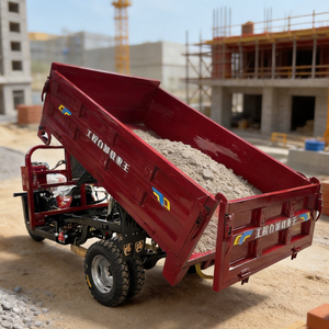 5 Roues Moto Tricycles <b>Gasoline</b> Hydraulic Dump Tricycle Thickened High Power for Construction Hauling - Product Image 6