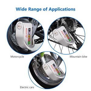 Kunci <span class=keywords><strong>Alarm</strong></span> Sepeda Motor 110db, Kunci Cakram Sepeda, Pengaman Aluminium Alloy, <span class=keywords><strong>Alarm</strong></span> Motor, Kunci Skuter Listrik - Product Image 5
