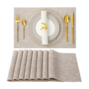 1 pièce <span class=keywords><strong>tapis</strong></span> de Table en <span class=keywords><strong>vinyle</strong></span> tissé, thermo-isolant, résistant aux taches, imperméable, antidérapant, en PVC, pour Table à manger, vente en gros - Product Image 2