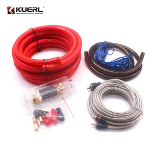 ชุดอุปกรณ์เครื่องขยายเสียงติดรถยนต์ KUERL สายไฟทองแดงหุ้มอะลูมิเนียม 2GA สำหรับเชื่อมต่อเครื่องขยายเสียงในรถยนต์ - Product Image 1