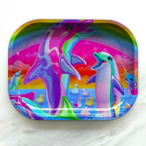 Bandeja de Metal Personalizada - Bandeja Retangular Impressa para Servir Tabaco e Acessórios 14x18cm para Uso Doméstico e em Restaurantes - Product Image 4