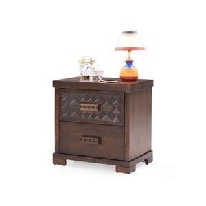 Florance Mesita de noche de madera maciza Muebles de dormitorio con características de almacenamiento para uso doméstico - Product Image 2