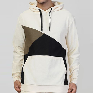 ชุดเซ็ตฮู้ดดี้และกางเกงขาสั้นสีพื้นระบายอากาศสำหรับผู้ชาย ฤดูใบไม้ร่วง พร้อมโลโก้สั่งทำพิเศษ สวมใส่สบายๆ - Product Image 2