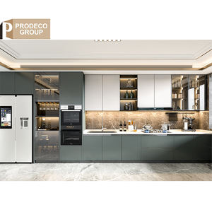 פרודקו ריהוט מקורה מייפל כחול כהה ארונות מטבח עם אי לפרויקט - Product Image 6