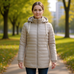 Giacca HDJ in cotone leggero reversibile da donna taglie forti AB8321 - Product Image 3