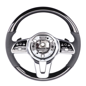 Volante Clásico <span class=keywords><strong>de</strong></span> Madera <span class=keywords><strong>de</strong></span> Durazno para <span class=keywords><strong>Mercedes</strong></span> Benz W126 W163 W205 W222 C43 C197 GLC 43 CLA 250 - Product Image 1